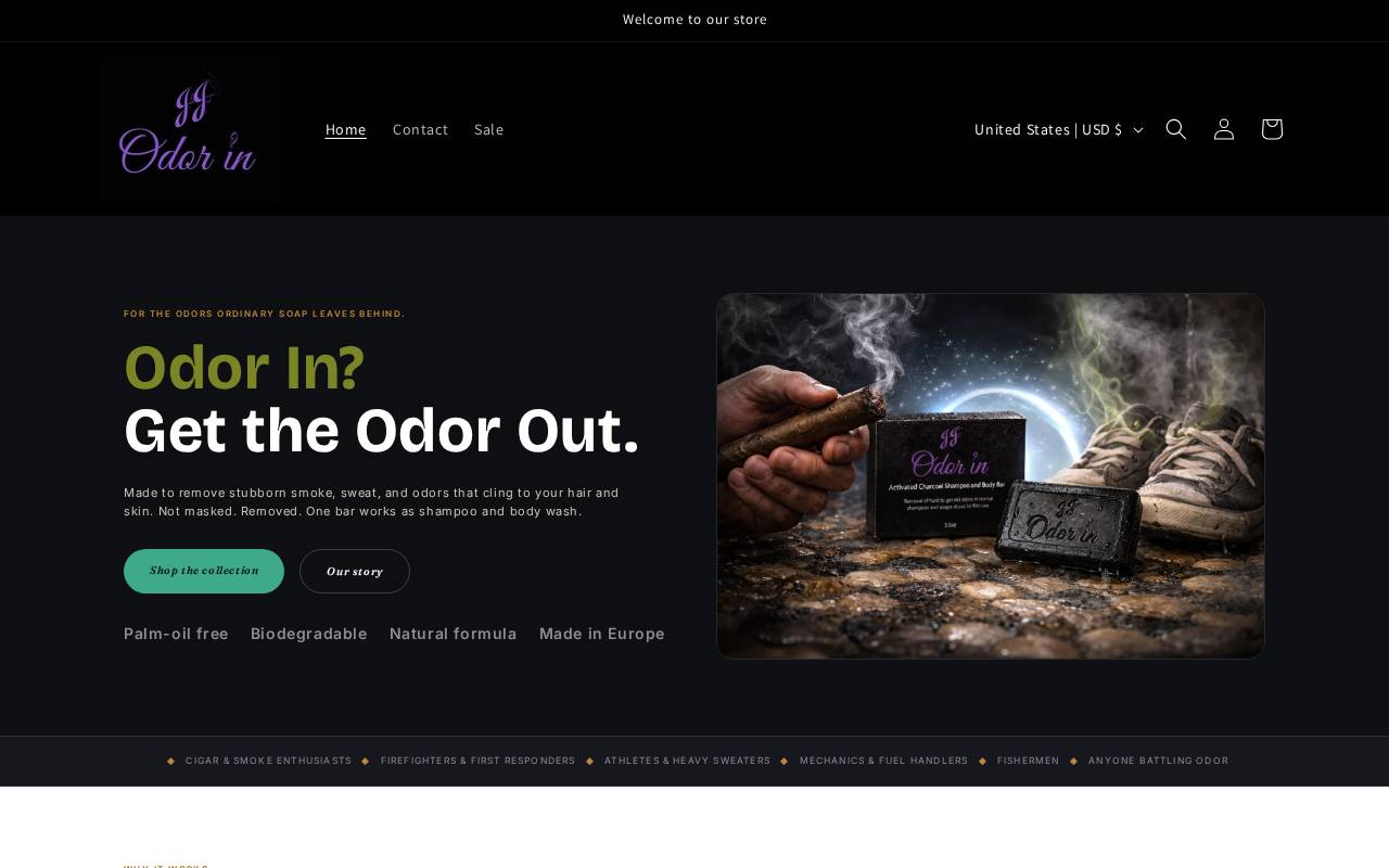 Screenshot of the E-commerce Storefront website